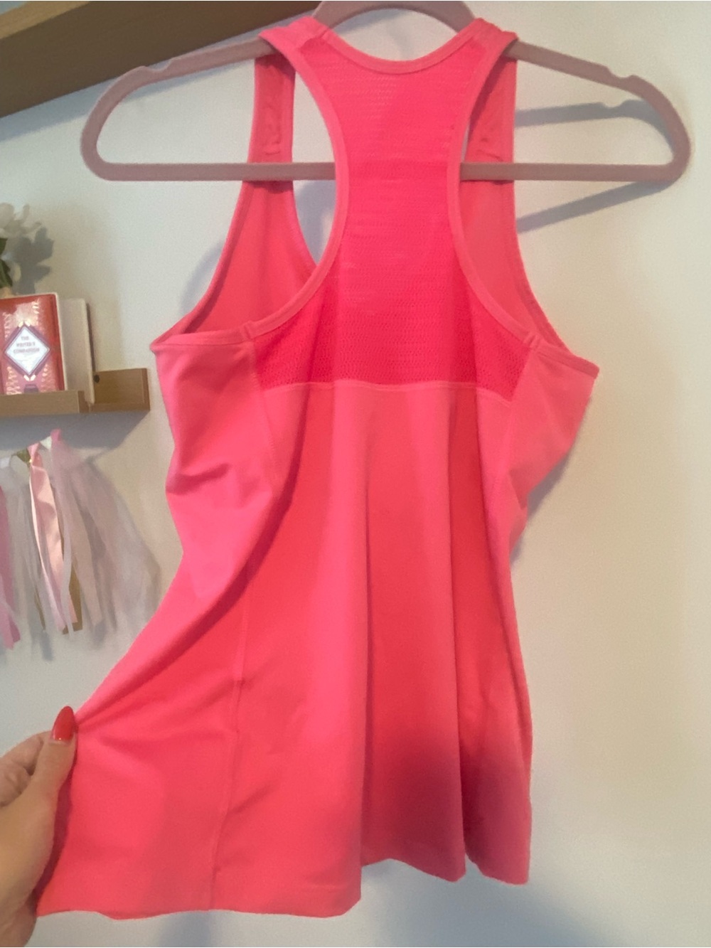 Nike Neon Pink Racerback Performance Tank - Picture 3 of 5